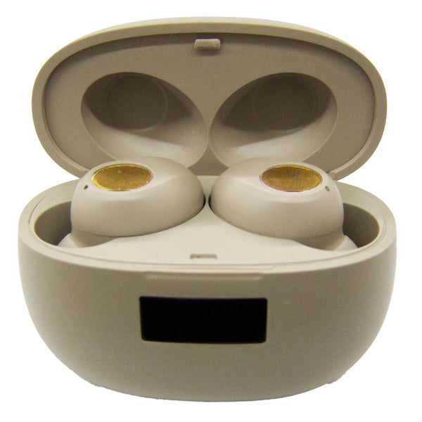 ✨超美品✨　ワイヤレスイヤホン ベージュ 充電ケース付き dfddafd19d83272a48a51902e9df9d