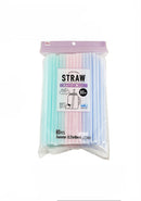 ストロー（スムージー用、パステル、８０本）