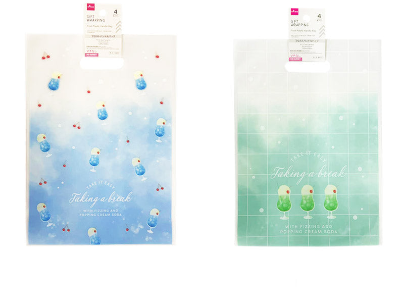 フロストハンドルバッグ（クリームソーダ、４枚）