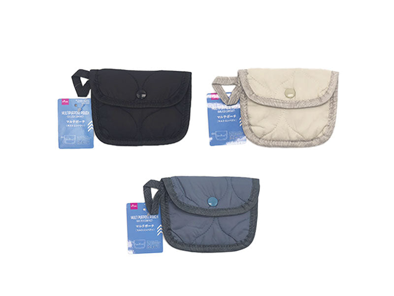 キルトコンパクトマルチポーチ