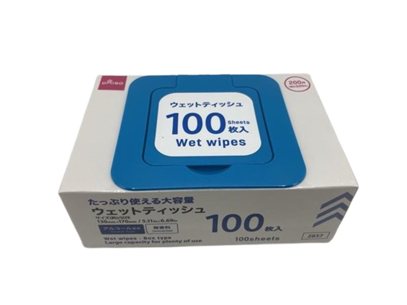 ウェットティッシュ（箱タイプ、１００枚）