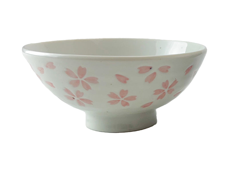 美濃焼　茶碗　桜吹雪　白　約１４．４ｃｍ