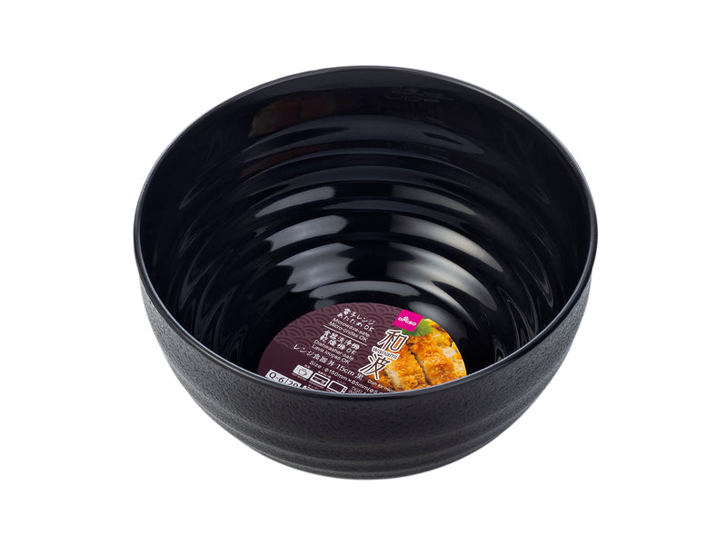 和波レンジ食器丼　黒