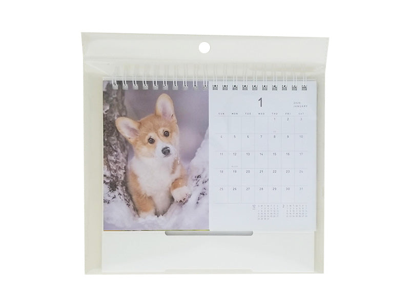 卓上Ｗリングカレンダー（Ｂ６、犬）