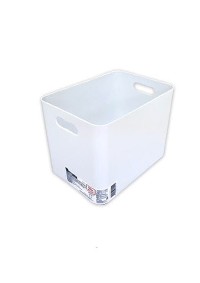 積み重ね収納ボックス（深型、ホワイト、１５．２ｃｍ×２１．５ｃｍ×１６．３ｃｍ）