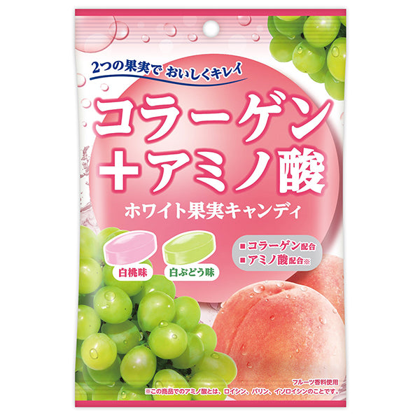 扇雀飴本舗　コラーゲン＋アミノ酸ホワイト果実キャンディ　５２ｇ