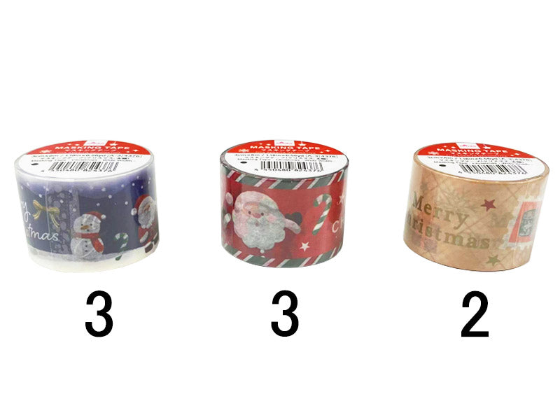 マスキングテープ（クリスマス、太幅）