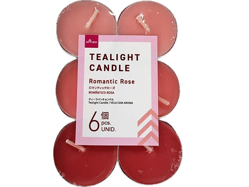 ティーライトキャンドル（6個、ロマンティックローズ） - 100均 通販