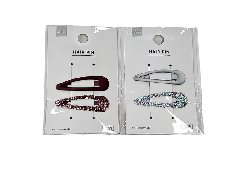 カラーヘアピン（ラメ、２個）