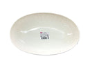 だ円深皿（白、２４ｃｍ×１５．５ｃｍ×５ｃｍ）