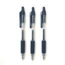 ノック式ゲルインキボールペン　黒３Ｐ