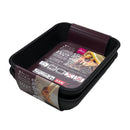 和波レンジ食器　角小皿　　黒