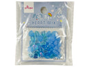 ハートビーズミックス（推しカラー、ブルー、３８個）