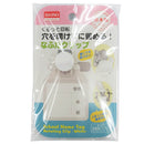 穴を開けずに留めるくるっと回転名札用クリップ（白）　日本製