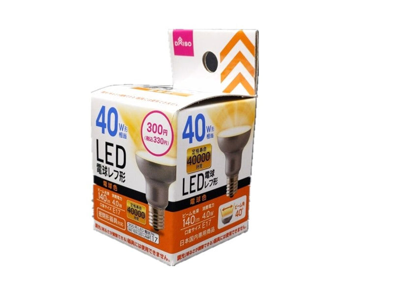 ＬＥＤ電球レフ形４０Ｗ形相当電球色Ｅ１７