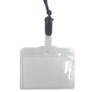 ソフト名札名刺サイズ吊下げタイプ（黒紐）