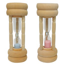 白木砂時計（ライトブルー、ピンク）