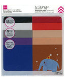 シールフェルト（ビビッドカラー、１０枚）