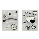 蓄光シール（星とハート）