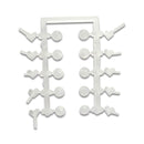 クリアピアス（ハート型、１０ペア）