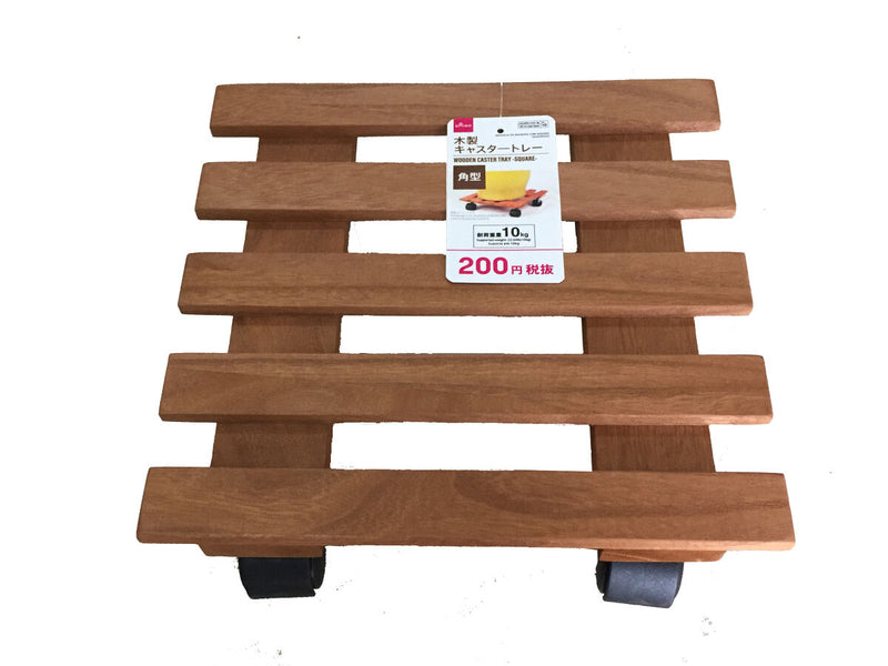 木製キャスタ―トレー 角型