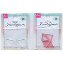 アクリル製パーツ（トライアングル、４個、クリア系）