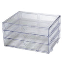 ３段引出しケース（書斎、クリア）