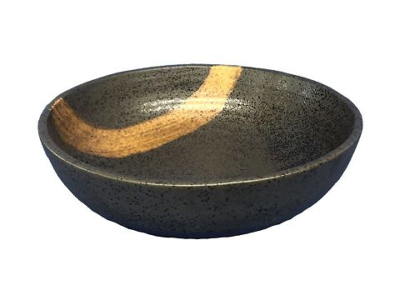 煮物鉢(刷毛、約16.5cm×H5.3cm)