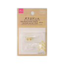 ガラスドーム・ヒートンキャップセット（金）