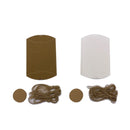 クラフト紙ピローケース（４枚、約１４ｃｍｘ１１ｃｍｘ３ｃｍ）