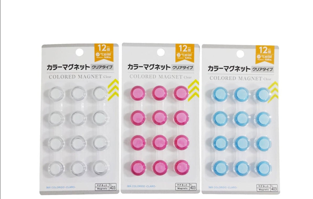 カラーマグネット（クリアタイプ、小、12個） - 100均 通販 ダイソー