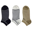 さらさら吸水ショートソックス（ボーダー）