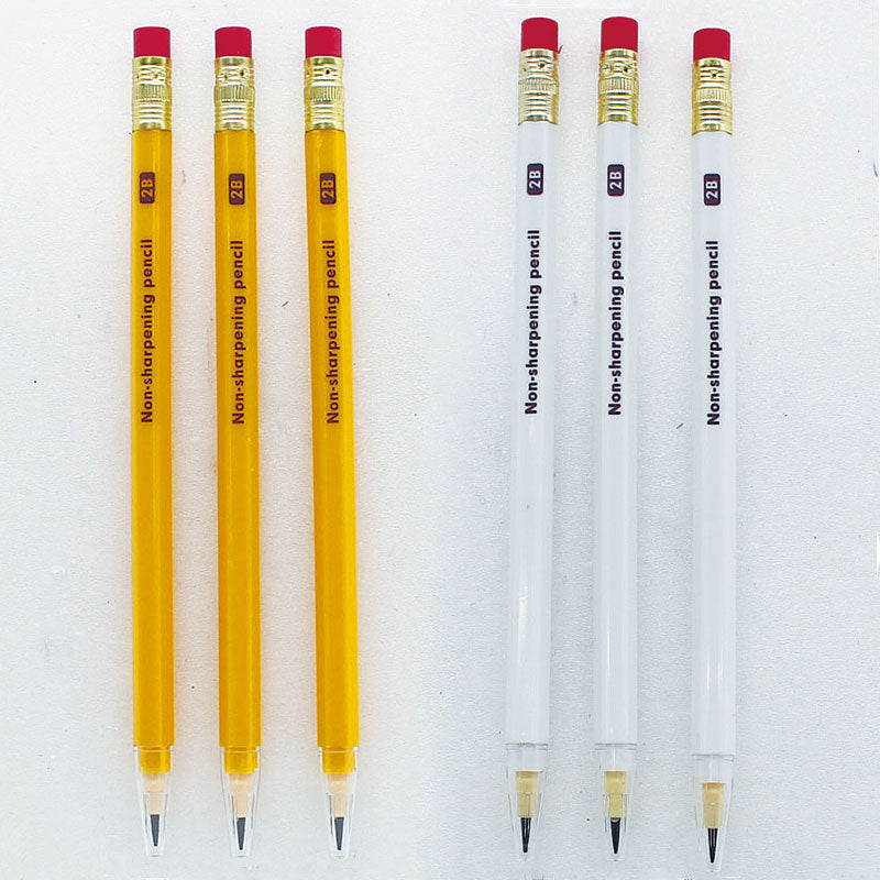 ロケット鉛筆（２Ｂ、六角軸、３本）