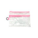 Ｗファスナービニールネットケース　ピンク・パープルＢ６