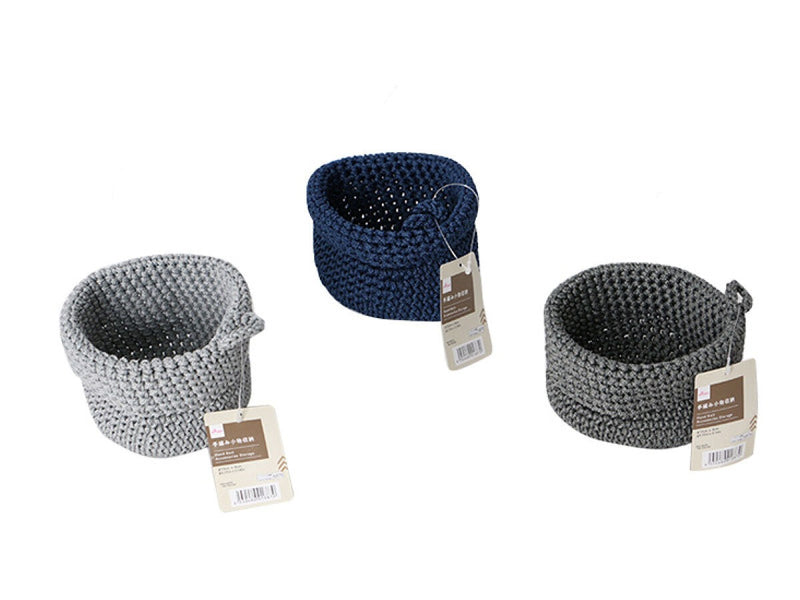 手編み小物収納（約１３ｃｍ×８ｃｍ）　１個入