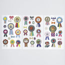 布みたいなシール　ロゼット