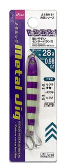 メタルジグ（パープルゼブラグロー）