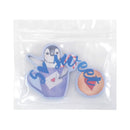 ジップバッグふせんメモ（ほっこりアニマル、ペンギン、８０枚）