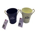 ブリキ調バスケット（カラータイプ）