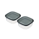 楽ちんパックスクエア（２個組、クリアーブラック）