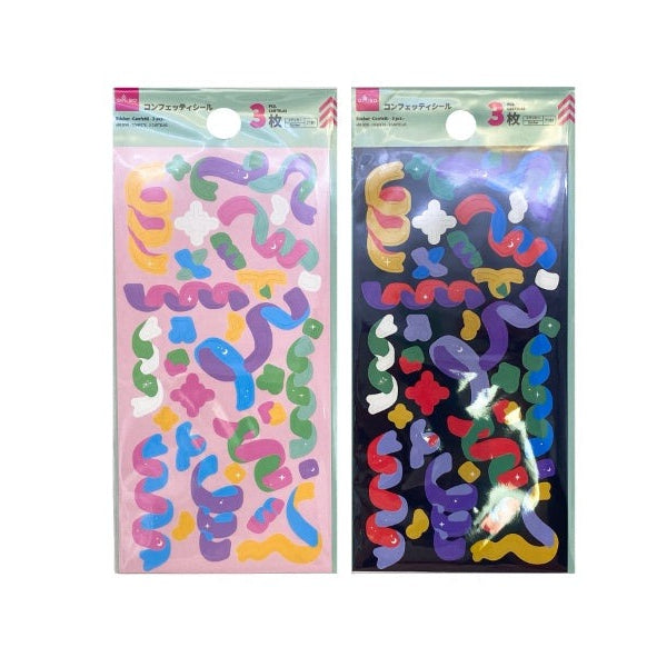 シール（コンフェッティ、3枚） - 100均 通販 ダイソーネットストア
