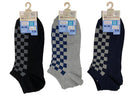 リサイクル糸を使ったショートソックス（抗菌防臭、チェッカー）
