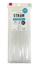 ストロー（ペットボトル用、クリア、６０本、透明袋入）