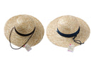 つば広麦わら帽子