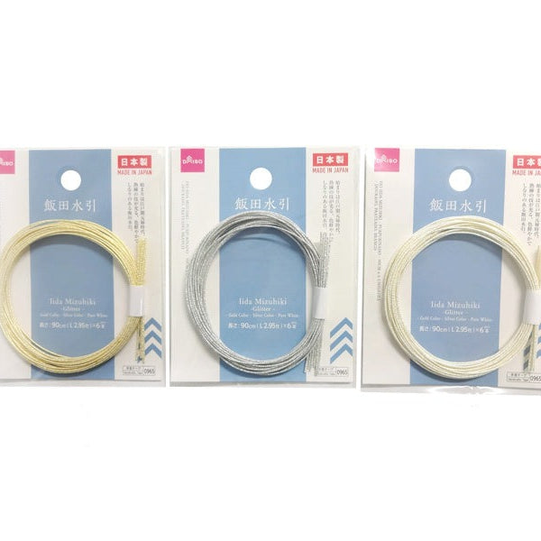飯田水引（ラメ、6本、ゴールドカラー、シルバーカラー、ピュア