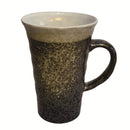 Ｍ油滴白釉流しビアジョッキ