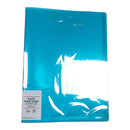 クリアブック（Ａ４、２０ポケット、ブルー）