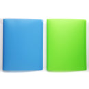 Ａ４クリアブック２０ポケット背表紙なし（ブルー、グリーン）