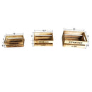 ウッドボックス（焼杉風、デザイン入）