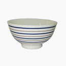 茶碗（二色ライン、青）